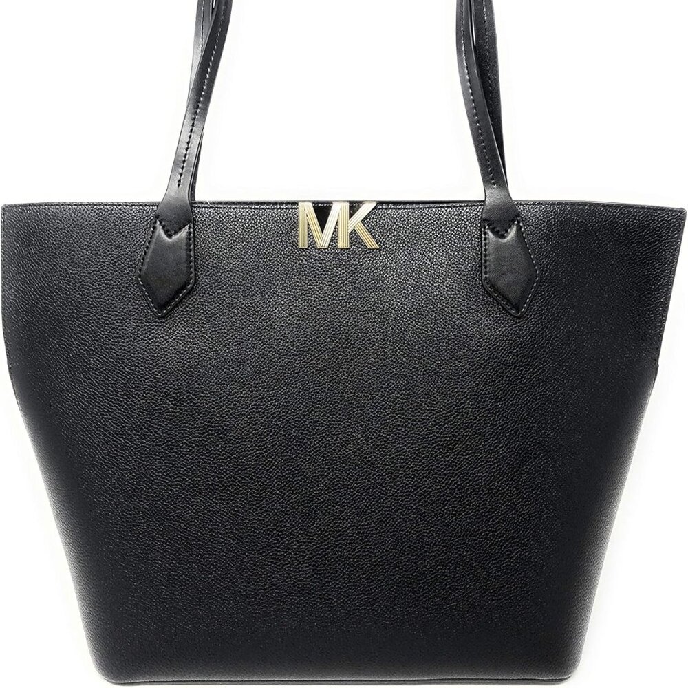 Michael Kors Montgomery Large Bonded Leather Tote Bag in Black